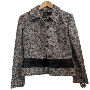 Jean-Louis Scherrer Boutique Paris Tweed Blazer Jacket Size 42 / L / 14